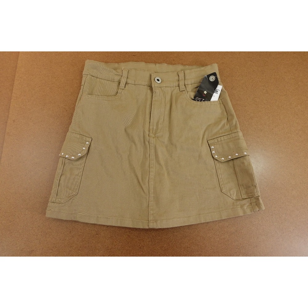 Star Ride Girls Size 14 Khaki Pocket Detail Cargo Skort NWT *Flaw